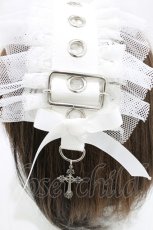 画像3: MAJOH(MR corset) / BIG EYELET HEAD DRESS 白  H-26-08-14-1033-0-AC-AK-ZH (3)