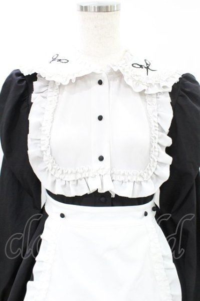 DimMoire / 絶メイドワンピース L 黒×白 H-26-08-14-1006-0-OP-AK-ZH