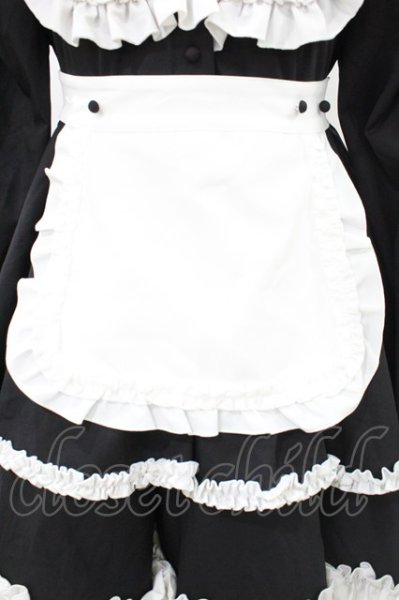 DimMoire / 絶メイドワンピース L 黒×白 H-26-08-14-1006-0-OP-AK-ZH