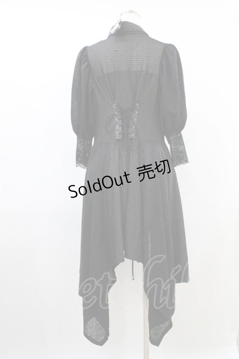 画像3: Qutie Frash / パフスリーブブラウス L 黒 H-26-08-14-1008-QU-BL-AK-ZH (3)
