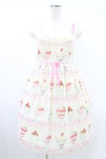 画像1: Emily Temple cute / パフェノースリーブワンピース  オフ H-26-08-14-1002-ET-OP-AK-ZH (1)