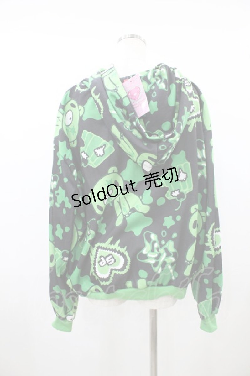 画像3: ACDC RAG / Gloomy×Sophie Powers Jelly ZIPパーカー FREE 黒×緑 H-26-08-14-1016-PU-TO-AK-ZH (3)