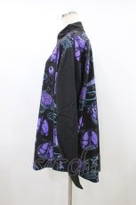 画像2: ACDC RAG / をち水アシメシャツ FREE 黒×紫 H-26-08-14-1021-PU-BL-AK-ZH (2)