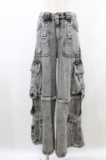 画像1: REFLEM / 2WAYボンテージワイドデニムカーゴパンツ FREE グレー H-26-08-14-1025-PU-PA-AK-ZH (1)