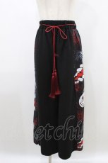 画像1: ACDC RAG / ヒガンバナハカマパンツ FREE 黒 H-26-08-14-1026-PU-PA-AK-ZH (1)