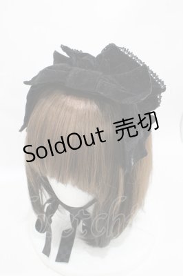 Preview of 別珍リボンヘッドドレス  黒