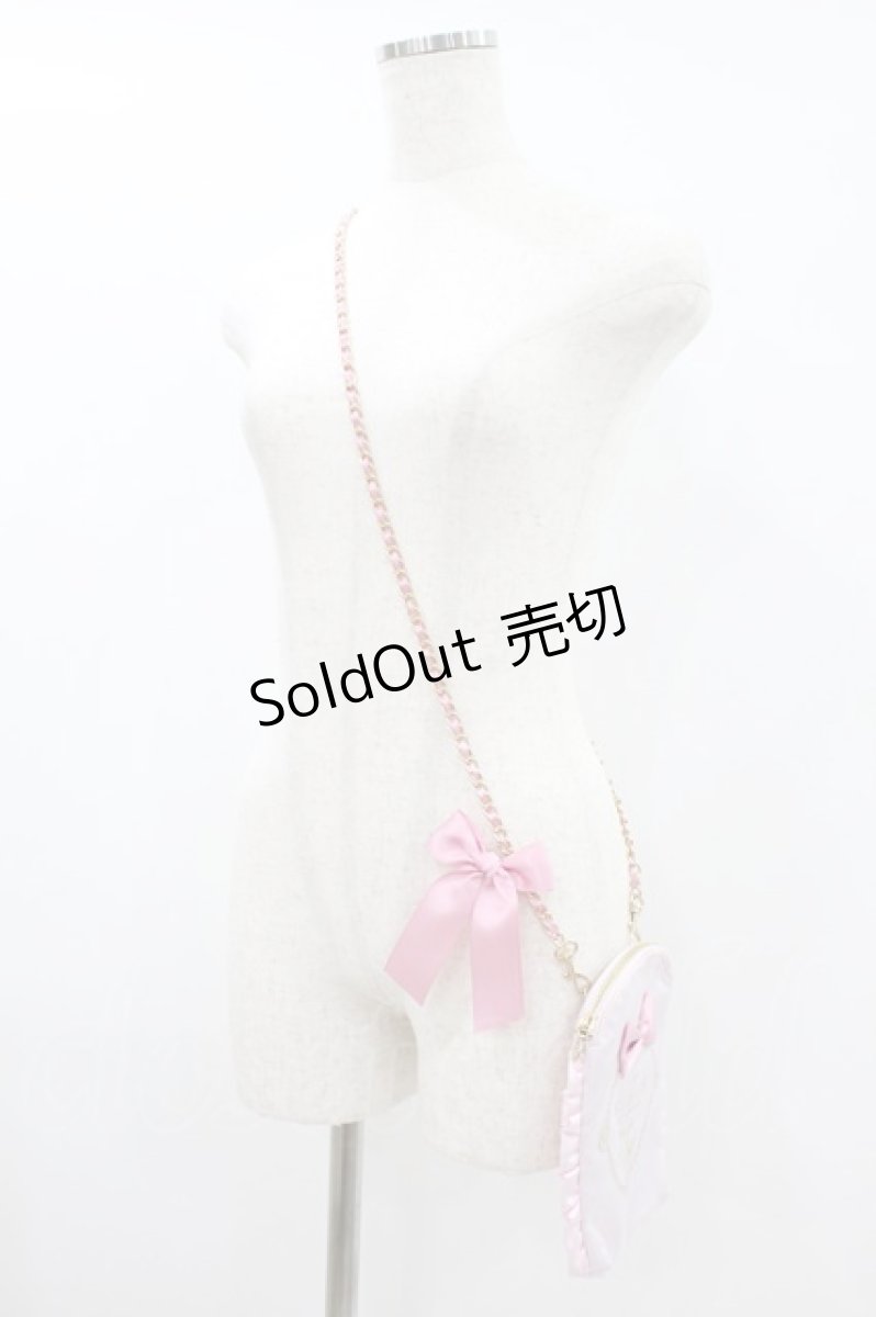 画像2: Maison de FLEUR / マイメロディモバイルショルダーバッグ  ピンク H-26-08-14-026-LO-BG-NS-ZH (2)