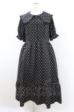 画像1: m petit by misako / ナシジドットワンピース LL ブラック H-26-08-14-029-LO-OP-NS-ZH (1)