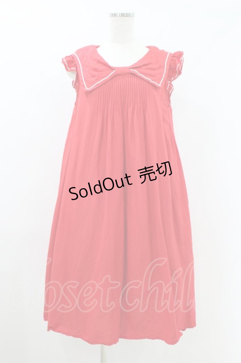 画像1: Cherir la femme / セーラーワンピース M レッド H-26-08-14-034-LO-OP-NS-ZH (1)