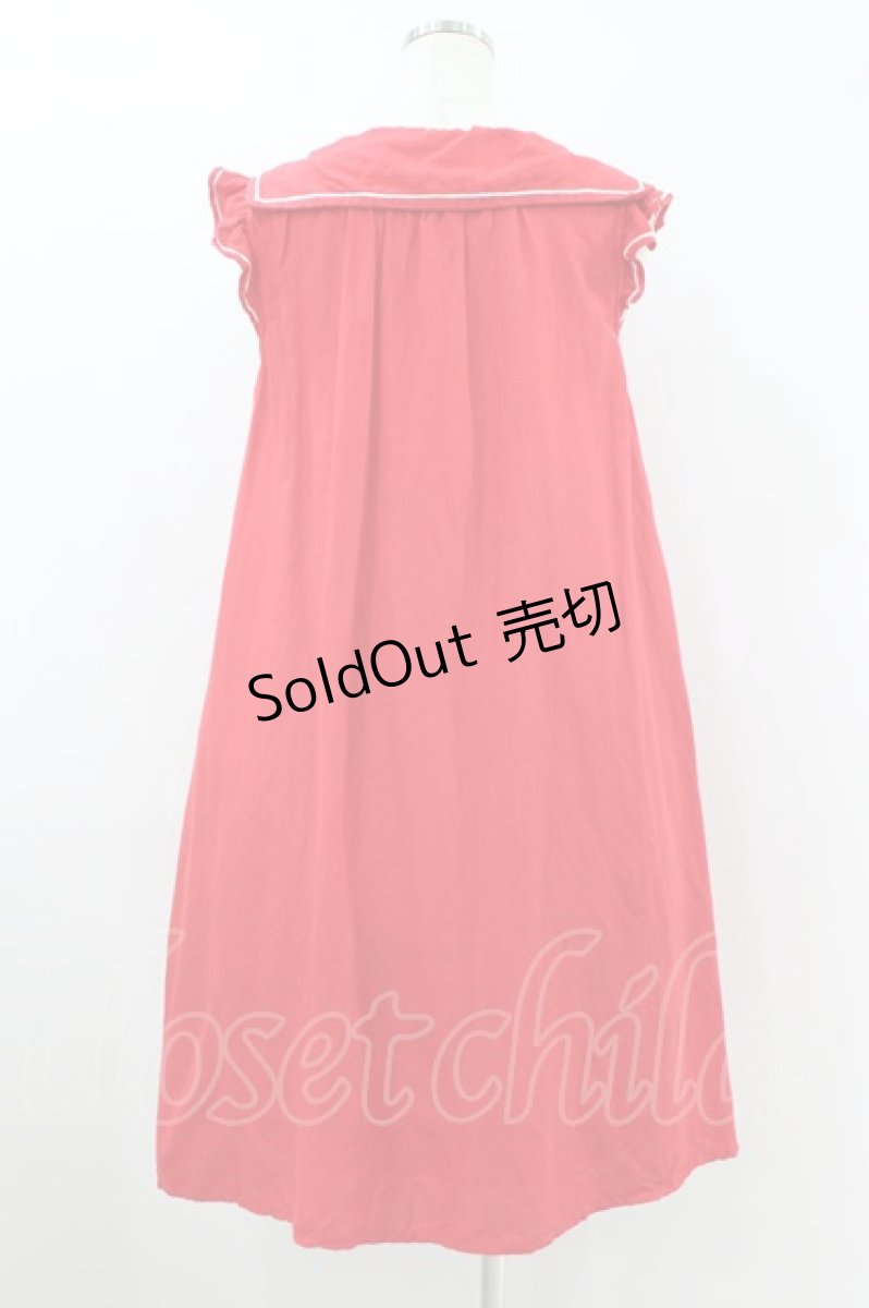 画像2: Cherir la femme / セーラーワンピース M レッド H-26-08-14-034-LO-OP-NS-ZH (2)