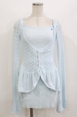 画像1: ANDMARY / Evelyn knit set up Free サックス H-26-08-15-028-LO-OP-NS-ZH (1)