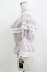 画像2: 晩山茶vintage（海外ロリータブランド） / ブラウス Free ラベンダー H-26-08-15-036-PU-BL-NS-ZH (2)