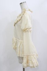 画像2: ALONE御花園（海外ロリータブランド） / フィッシュテールブラウス XL 生成り H-26-08-15-043-PU-BL-NS-ZH (2)