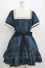 画像3: KOMOMO（海外ロリータブランド） / ヨーク切替ワンピース XXL ネイビー H-26-08-15-004-PU-OP-NS-ZH (3)