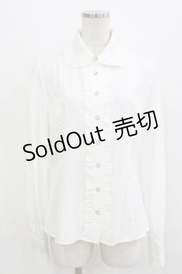 Preview of 薔薇刺繍ブラウス L 白