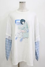 画像1: FLC / ぬた。/Tシャツ L 白 H-26-08-15-057-LO-TS-NS-ZH (1)