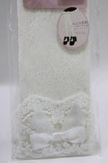 画像2: m petit by misako / AMCSレーシーリボンレース  アイボリー H-26-08-15-075-LO-ZA-NS-ZH (2)