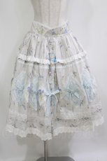 画像1: Blessing Cat（海外ロリータブランド） / 刺繍スカート XL ブルー H-26-08-15-010-PU-SK-NS-ZH (1)