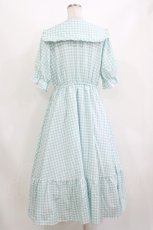 画像3: m petit by misako / AM*ギンガムCHKワンピース LL サックス H-26-08-15-015-LO-OP-NS-ZH (3)