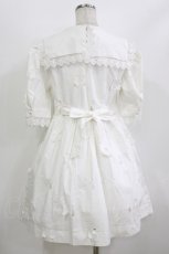 画像3: Day to Day / スクエアセーラーワンピース Free 白/無地 H-26-08-15-019-PU-OP-NS-ZH (3)