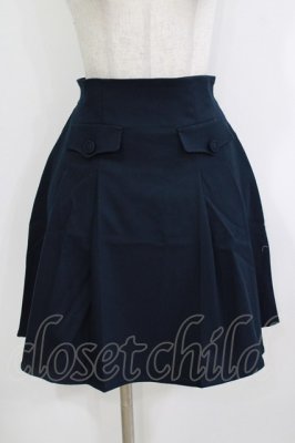 Preview of フラップ使いレトロプリーツスカート Free NAVY