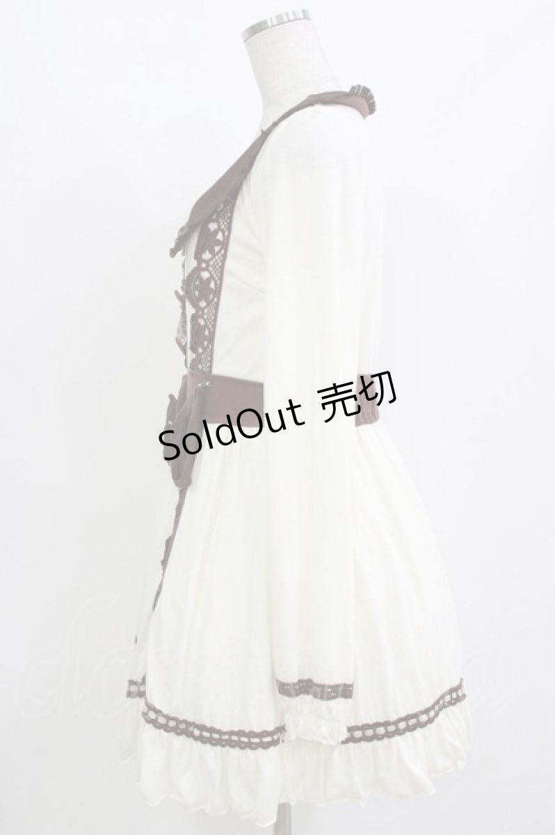 画像2: LIZ LISA / はしごレースワンピース Free オフ/ブラウン H-26-08-16-030-LO-OP-NS-ZH (2)