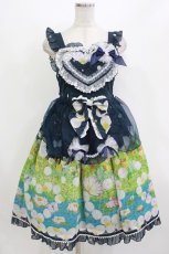画像1: BABY,THE STARS SHINE BRIGHT / Thumbelina Fairy Tale〜未来への旅立ち〜柄ペタルエプロンジャンパースカート Free ネイビー H-26-08-16-004-BA-OP-NS-ZH (1)