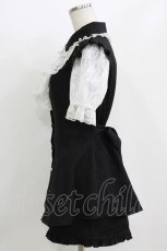 画像2: Secret Honey / 袖&ラッフルレース半袖セットアップ M ブラック H-26-08-16-037-CA-OP-NS-ZH (2)