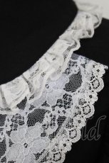 画像5: Secret Honey / 袖&ラッフルレース半袖セットアップ M ブラック H-26-08-16-037-CA-OP-NS-ZH (5)