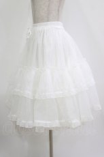 画像2: metamorphose / オーガンジーミディアムフリルパニエ 1 白 H-26-08-16-044-ME-SK-NS-ZH (2)
