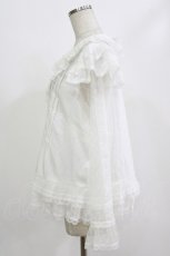 画像2: CRUCIS・南十字（海外ロリータブランド） / レースブラウス M 白/長袖 H-26-08-16-051-LO-BL-NS-ZH (2)