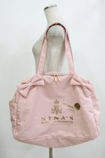 画像1: m petit by misako / NINA’S/ボストンバッグ  ピンク H-26-08-16-057-LO-BG-NS-ZH (1)
