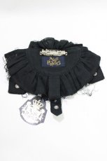 画像3: ALICE and the PIRATES / Monochrome gauzeフリルリボンバレッタ  ブラック H-26-08-16-076-PA-AC-NS-ZH (3)