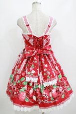 画像3: Angelic Pretty / 摘みたていちごジャンパースカートSet Free レッド H-26-08-16-001-AP-OP-NS-ZH (3)
