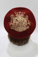画像2: ALICE and the PIRATES / A/Pクラウンプリントベレー帽  ボルドー H-26-08-16-082-PA-AC-NS-ZH (2)