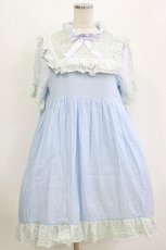 画像1: Nile Perch / ドットワンピース Free サックス H-26-08-16-008-LO-OP-NS-ZH (1)