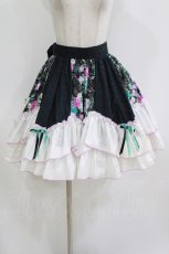 画像1: Favorite / 花柄スカート Free ネイビー/アイボリー H-26-08-16-012-LO-SK-NS-ZH (1)
