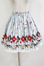 画像1: metamorphose / おかしなくにのTea Partyミニスカート Free サックス H-26-08-16-020-ME-SK-NS-ZH (1)