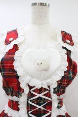 画像3: Day to Day（海外ロリータブランド） / Holiday plaid lace-up ruffle dress Free レッドチェック H-26-08-17-026-LO-OP-NS-ZH (3)