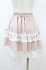 画像2: axes femme POETIQUE / コットンレースフリルスカパン M ピンク H-26-08-17-047-AX-PA-NS-ZH (2)