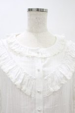 画像3: ALONE御花園（海外ロリータブランド） / フィッシュテールブラウス XL 白 H-26-08-17-053-LO-BL-NS-ZH (3)