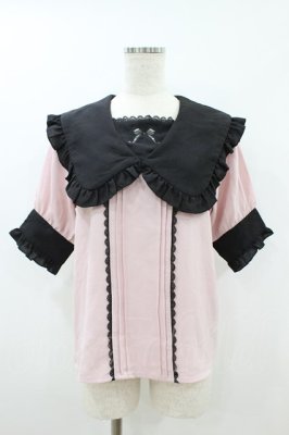 Preview of リボン刺繍ブラウス M ピンク