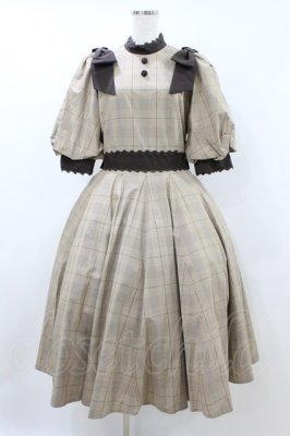 Preview of Classy Ribbonワンピース L ショコラチェック×ショコラ