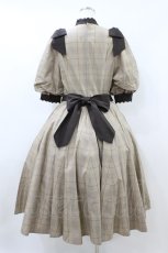 画像2: Innocent World / Classy Ribbonワンピース L ショコラチェック×ショコラ H-26-08-17-006-IW-OP-NS-ZH (2)