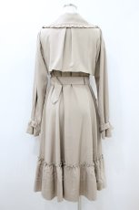 画像2: Amavel / Blumenblattロング丈フリルトレンチコート Free ベージュ H-26-08-17-065-CA-CO-NS-ZH (2)