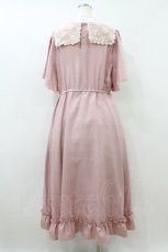 画像2: m petit by misako / TT*AOKレースセーラーワンピース 3L ピンク H-26-08-17-016-LO-OP-NS-ZH (2)