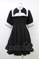 画像2: DearMyLove / 闇刺繍デザインワンピース L ブラック H-26-08-17-020-GO-OP-NS-ZH (2)