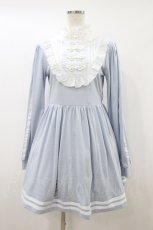 画像1: Jamie エーエヌケー / チャイナワンピース M サックス H-26-08-17-022-LO-OP-NS-ZH (1)