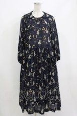 画像1: Jane Marple / The nursery Alice tablier dress M ネイビー H-26-08-19-1004-JM-OP-AK-ZH (1)