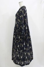 画像2: Jane Marple / The nursery Alice tablier dress M ネイビー H-26-08-19-1004-JM-OP-AK-ZH (2)